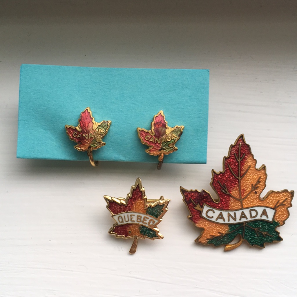 Gold Tone Etched Fall Leaves, Maple Leaf Earrings